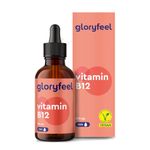 Liquid Vitamin B12 Vegan Methylcobalamin Plus Adenosylcobalamin (50 ml) 1.000 μg (High Strength) Vegan Energy & Sleep Sublingual Drops