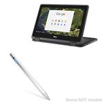 BoxWave Stylus Pen for Dell Inspiron Chromebook 11 2-in-1 (11.6 in) (Stylus Pen by BoxWave) - AccuPoint Active Stylus, Electronic Stylus with Ultra Fine Tip - Metallic Silver