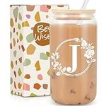 Ini-tial Glass Cup - Gifts for Wome