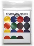 SharkMarks Pool Ball Position Marker Stickers for Billiards Practice (Cue Case Pack)