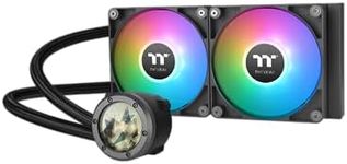 Thermaltake TH240 V2 Ultra ARGB Customizable 2.1" LCD Display AIO Liquid CPU Cooler, CL-W383-PL12SW-A