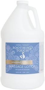 Soothing Touch 304892-06-LE128 Unscented Jojoba Massage Lotion, Arnica Flower, Aloe Vera, Deeply Moisturizing, 1 Gallon