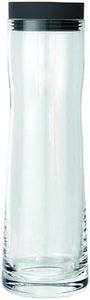 blomus -SPLASH- Wasserkaraffe aus Glas, Magnet, 1 Liter Fassungsvermögen, Silikon / Edelstahldeckel, einfache Handhabung, (H / B / T: 29,5 x 9 x 9 cm, Farbe: Magnet, 63785)