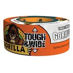 Gorilla Tough & Wide Duct Tape, 2.88 inch X 25 yd, White, (Pack of 1)