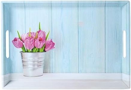 Kesper Plateau de service 77392 tulipe 50 x 35 x 4,5 cm