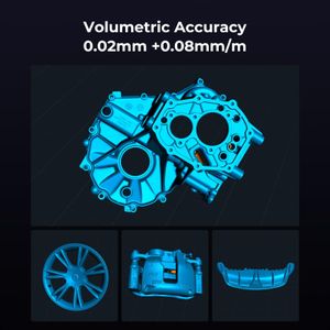 Creality CR-Scan Raptor Pro 3D Scanner – 22+7 Blue Laser, 0.02mm Accuracy, 60fps Full-Color Handheld for Windows/macOS