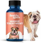 Demodectic Mange Relief for Dogs, All Natural Healthy Coat and Itch Relief for Puppy Mange, Canine Scabies and Walking Dandruff on Skin