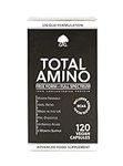 Total Amino | Full Spectrum Amino Acids Capsules | BCAA | Free Form Amino Acids | 120 Vegan Capsules | G&G Vitamins (Packing May Vary)