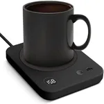 Coffee Mug Warmer, 3-Temp Settings Coffee Mug Warmer with Automatic Shut Off, Candle Warmer for Desk with Anti-Scalding Silicone, Suits for Candle, Cocoa, Tea, Gifts for Women, Men