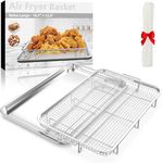 Air Fryer Basket for Oven, OPENICE 18.6" x 12.8" Oven Air Fryer Basket and Tray Set, Extra Large Air Fryer Pan Crisper Tray for Crisping Fried, Chicken, Bacon