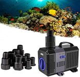 YAOBLUESEA Eco Pond Pump Filter Pump Stream Pump 5200L/H 40W Energy-Saving Water Pump Koi Pond Stream Pump SunSun CTP-5800