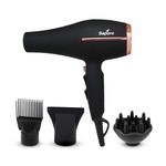 Saporo SHD 1601 Hair Dryer For Women & Men - 2000 Watts & 2 Speed, 3 Temperature Settings - Hot & Cold Air - Dryer with Diffuser, Comb & Concentrator Nozzle - Cool Shot Button - Professional Styling
