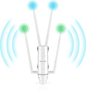 WAVLINK 2025 AC1200 Outdoor Long Range Weatherproof Dual Band WiFi Extender/Wireless Access Point with Outside PoE Powered,Gigabit Port,Supports Router/AP/Repeater Modes for Courtyard,RV,Campsite