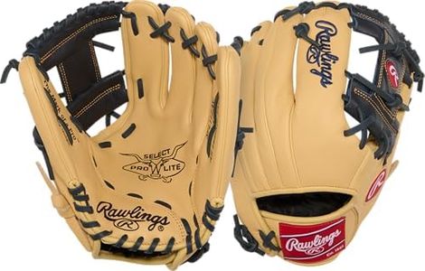 Rawlings | Select Pro Lite Series Anthony VOLPE Youth Baseball Glove | 11.25" | Right Hand Throw | Camel/Navy