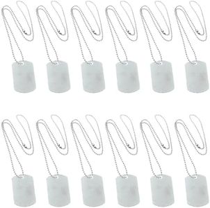 Fun Express - Dog Tag Necklaces - Jewelry - Necklaces - Dog Tag Necklaces - 12 Pieces