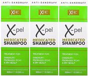 Xpel Medicated Shampoo Treatment for Dandruff Psoriasis Dry Itchy Scalp (3 x 300 millilitres)