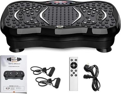 FK Sports Vibration Plate for Fat Burn, Muscle Toning, Lymphatic Support - Upgraded Whole Body Fitness Machine with 99 Intensity Levels, Auto/Manual Modes, Bluetooth, Remote & 265 lbs Capacity (Black)