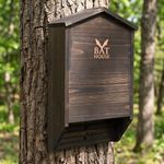 The Ultimate Wooden Bat House for Outdoors - A Large Double Chamber Box Perfectly Designed to Attract Bats - Durable and Easy to Hang