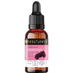 Soulflower Grapeseed Oil for Hair Growth, Acne, Pimple, Face Massage, Glowing, Radiant Skin|100% Pure, Natural & Cold Pressed Ecocert Cosmos Organic Certified, 30ml