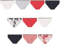 Hanes Women's Stretch Panties, Moisture-Wicking Cotton Underwear, 10-Pack (Colors May Vary), Multicolor, 12