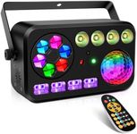 LaluceNatz Stage Lights Party Light: 100W 5IN1 DJ Lights Magic Ball Bee Eye Multi Effects Sound Activated Auto Play by Remote DMX Control for Wedding Disco Party Events Show Music Dance Bar Club Gig