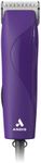 Andis 24820 EasyClip Professional-Animal 7-Piece Detachable Ceramic Blade Clipper Kit, Frustration Free Packaging, Purple