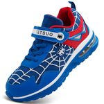 Kids Sneakers Boys Girls Athletic Running Shoes Breathable Mesh Lightweight Walking Sports Casual Tennis Shoes Blue