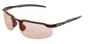 Bullhead Safety Eyewear BH10714 /Temple Swordfish, Precision Copper Indoor/Outdoor Lens, 2" H, 4" L, 9" W, Polycarbonate, One Size, Crystal Brown Frame