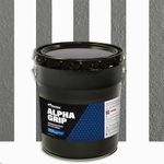 Alpha Grip Non-Slip Paint for Concrete & Asphalt – Non-Skid Coating Ideal for Striping Parking Lots, Playgrounds & Pavements (Medium Gray, 5 Gallon)