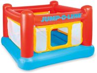 Intex Inflatable Jump-O-Lene Indoor or Outdoor Playhouse Trampoline Bounce Castle House with Crawl-Thru Door and Net for Kids Ages 3-6