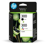 HP CN637EE 300 Original Ink Cartridges, Black and Tri-Colour, Multipack