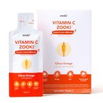 Zooki Liposomal Vitamin C 1000mg Liquid – 4X Higher Absorption – Great Taste, Sugar Free, Vegan – Alternative to High Strength Vitamin C Tablets – Immune System – Energy (Citrus Orange, 14 Servings)