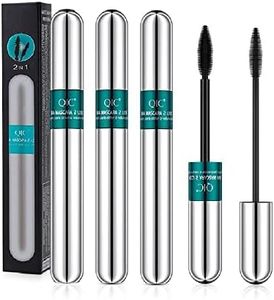 3PCS 4D Silk Fiber Lash Mascara, 2 in 1 Thrive Mascara For Natural Lengthening And Thickening Effect(Pack of Drak Cyan)