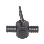 Pisces 20mm (3/4 Inch) 2 Way Flow Tap for Pond or Garden Hose Pipe Inline Barbed Fitting