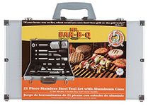 Mr. Bar-B-Q 02066x Silver Prestige 21-Piece Tool Set In Case