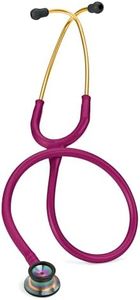 3M™ Littmann® Classic II Infant Stethoscope, Rainbow-finish Chestpiece, Raspberry Tube, 28 inch, 2157