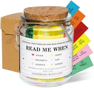 MSEHKM Bible Verses in Jars,Read Me When Bible Verses Jar Prayer Requests,Faith in a Jar,Christian Gifts for Emotional Strength and Spiritual Connection,Nourish Your Soul with God's Word, HJEA-542