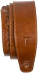 P Perri’s Leathers Ltd. - Guitar Strap - The Africa Collection – Tan - Adjustable - for Acoustic/Bass/Electric Guitars - Made in Canada (AFR25-6873)