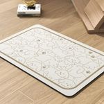 Pet Feeding Mat-Absorbent Dog Mat for Food and Water Bowl-No Stains Quick Dry Water Dispenser Mat-Dog Accessories Pet Supplies-Bowl for Messy Drinkers（FRAMEDOGS,23"x34"