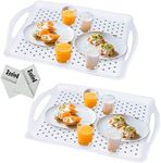 LONEA Non Slip Food Serving Tray wi