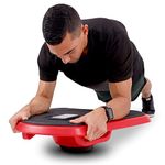 GoSports Fitness Core Hub Plank Board with Smart Phone Integration for Full Body Workouts - Blue or Red