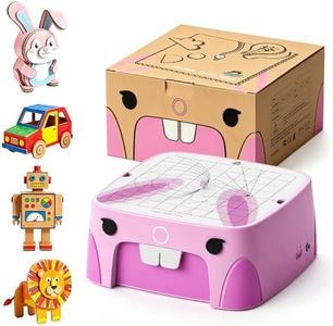 Upgraded Kids Cardboard Cutter, Safe Bladeless STEM Building Machine with Dual-Speed Motor for DIY Cardboard Projects,Screen-Free Creative Learning & Hands-On Educational Play for Kids Ages 3+ (Pink)