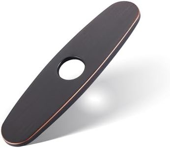 Faucet Plate, ALEASHA Kitchen Sink Cover Stainless Steel Plate for 1 or 3 Hole Bathroom or Kitchen Sink Faucet 10 Inch Escutcheon Hole Covers, Oil Rubbed Bronze