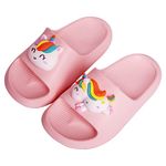 Toddler Boys Girls Slippers Bunny Unicorn Pillow Sandals Summer Quick Dry Bathroom Slides Beach Water Non-Slip Kids Shower Shoes