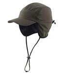 Home Prefer Waterproof Men's Winter Hats Warm Fleece Lined Earflaps Baseball Cap, Army Green, One Size