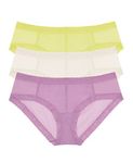 Natori Women's Escape: Girl Brief, Lemon Lime/Fondant/Violette, Large