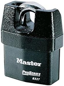 MASTER LOCK Candado Alta Seguridad y Estanco [Llave] [Arco Protegido] [Exterior] [CEN Insurance Approved] 6327EURD - Ideal para Usos de Transporte y Industriales