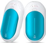 OUTJUT 20Hrs Rechargeable Hand Warmers 2-Pack, Electric Split Hand Warmers, Portable Pocket Warmers with 3 Heating Modes Rapid Heating Ideal Warming Gift