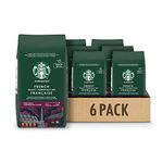 Starbucks French Roast Ground Coffee 340 Grams(pack of 6), French Dark Roast, 6 Count