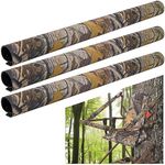 Adnee 3pcs Tree Stand Rail Pads - 19.6"x5.3" Waterproof Camo Treestand Shooting Rail Pads - Tree Stand Rail Covers for Climbing Tripod Deer Stand Treestand Ladder…